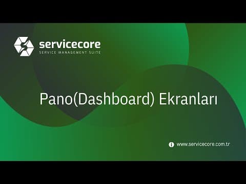 Panolar ve Raporlama Ekranları video önizlemesi